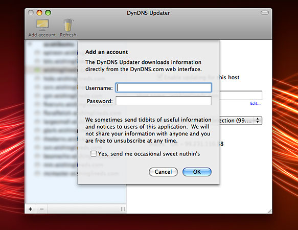 DynDNS client software