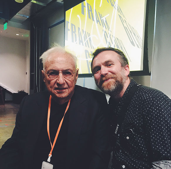 Meeting architect Frank Gehry