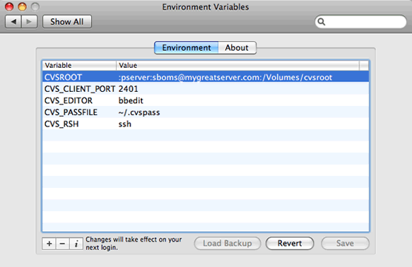 RCEnvironment Preference Pane