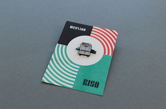 Rex the Riso: 1 inch Enamel Pin