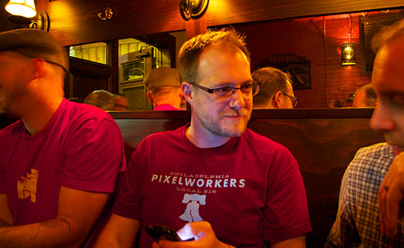 Luke, Brian and Richard at the Ginger Man